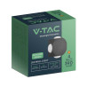 Oprawa Ścienna Góra Dół V-Tac 4W Led Ip54 Czarna Vt-2544 4000K 390Lm