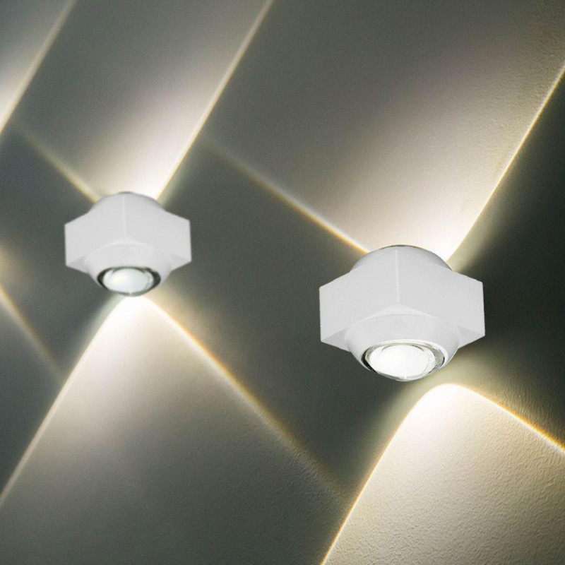 Oprawa Ścienna Góra Dół V-Tac 2W Led Ip54 Biała Vt-2503 4000K 200Lm