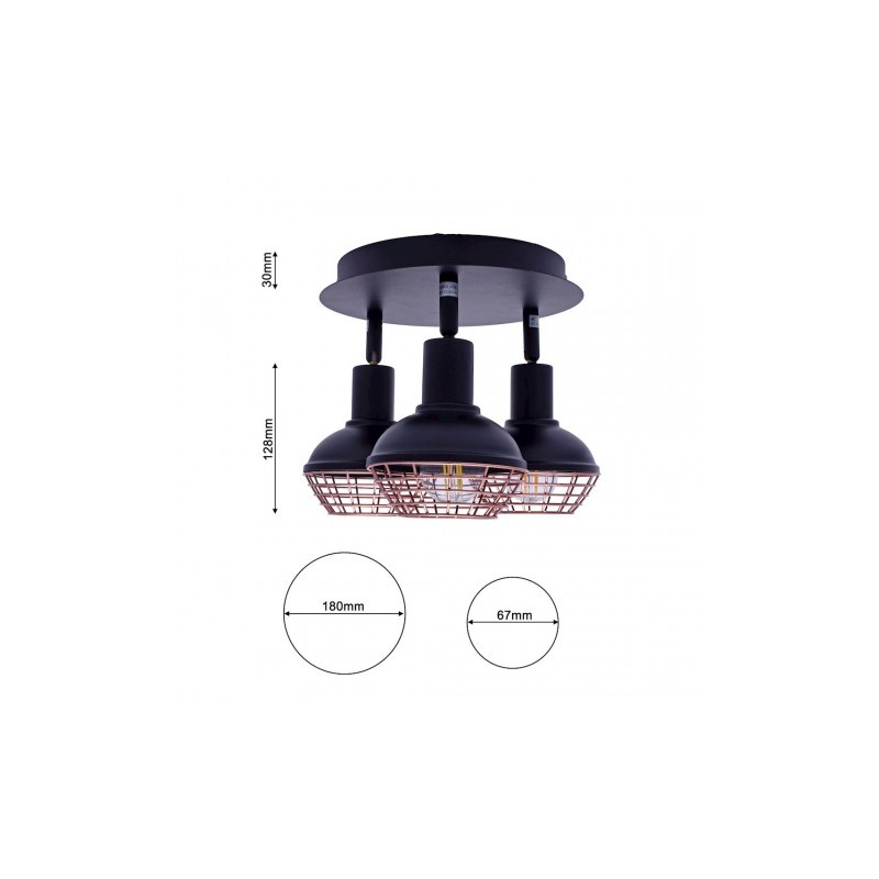 Lampa sufitowa LOGAN 3xE14
