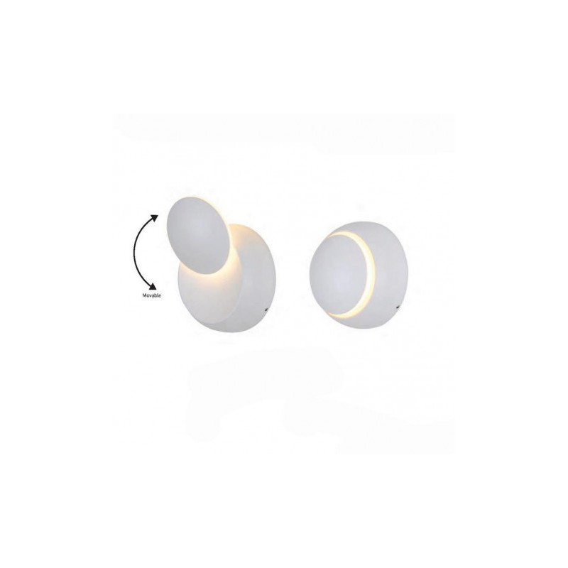 Oprawa Ścienna Kinkiet 5W V-TAC Bridgelux Chip Biały Okrągły VT-757 4000K 560lm