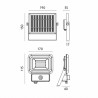 Naświetlacz SOLAR LED NCS 10W barwa ZIMNOBIAŁA LED2B
