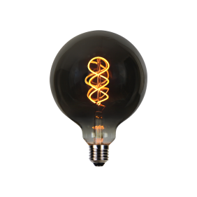 Led Line Prime Arwka Led E27 4W 1800K 150Lm 220-240V Filament G125 Kula Retro Vintage Grafit Ciemnialna
