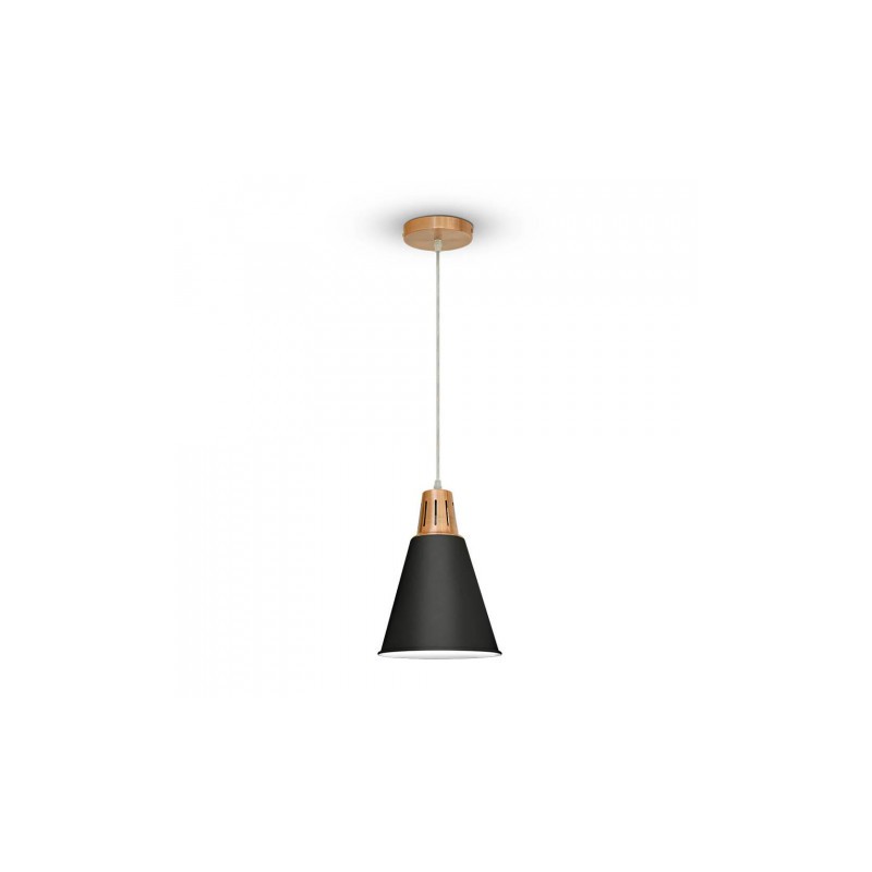 Oprawa Wisząca Modern V-TAC Czarny Mat fi220 VT-75206