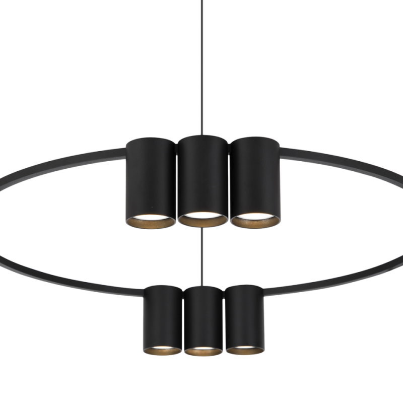 Lampa Wisząca Koło Genesis Black 10Xgu10