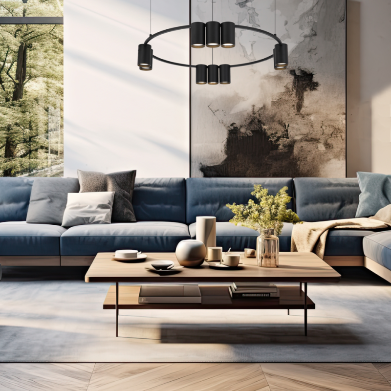 Lampa Wisząca Koło Genesis Black 10Xgu10