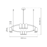 Lampa Wisząca Koło Genesis Black 10Xgu10