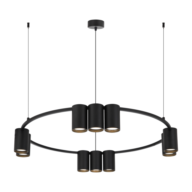 Lampa Wisząca Koło Genesis Black 10Xgu10