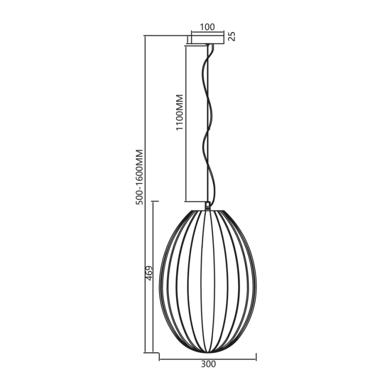 Lampa Wisząca Braga Smoked 1Xe27