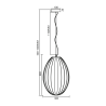 Lampa Wisząca Braga Smoked 1Xe27