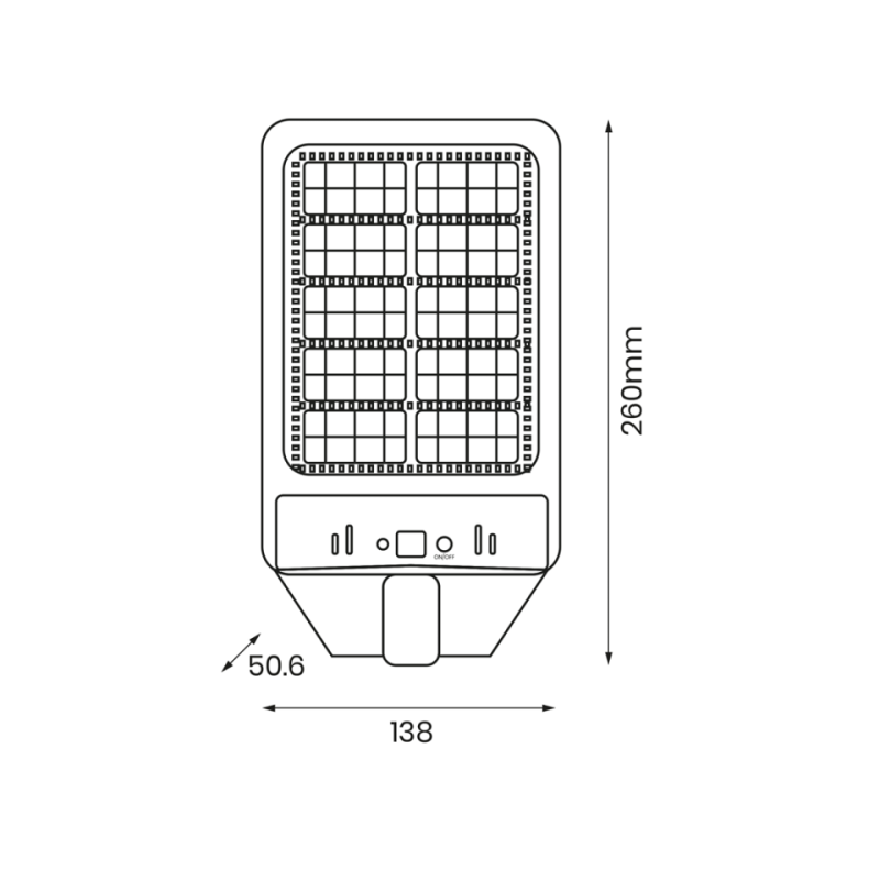 Latarnia Solarna Kers 50W 500Lm 6500K