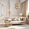 Żyrandol Złoty W Stylu Glamour Aurelia 12Xe14
