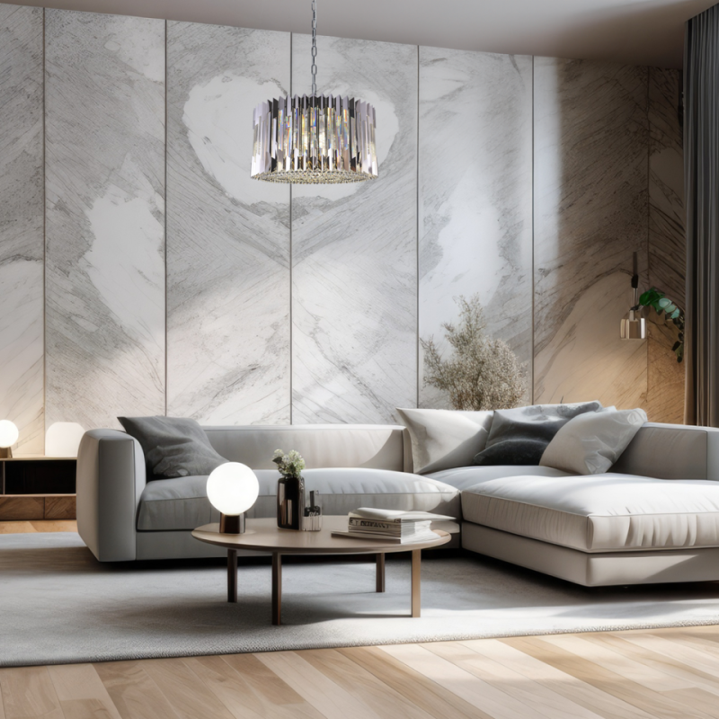 Żyrandol Z Kryształkami Ritz Chrome 12Xe14