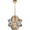 Lampa Wisząca Glamour W Kolorze Złotym Crown Gold 4Xe14