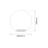 Kula Ogrodowa Globo Fi600 1Xe27