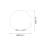 Kula Ogrodowa Globo Fi400 1Xe27