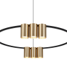 Lampa Wisząca (Koło) Genesis Czarno Złota 10Xgu10