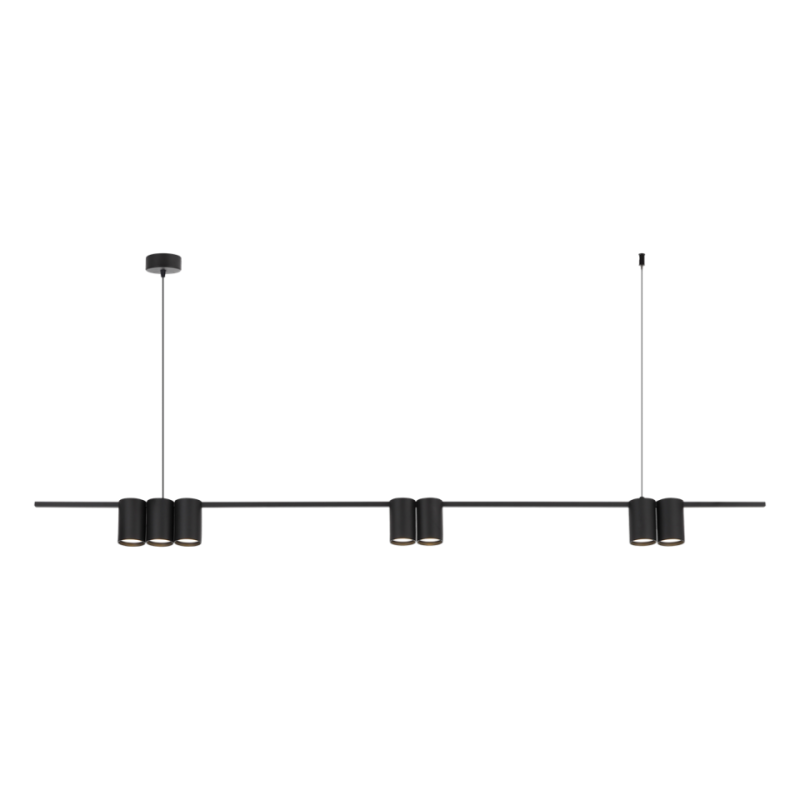 Lampa Wisząca (Listwa) Genesis Black 7Xgu10