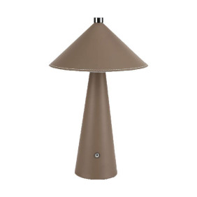 Lampka Biurkowa Nocna V-Tac 3W Led 33Cm Cct Ładowanie Usb-C Ściemnianie Brązowa Skóra Vt-10117 3000K-6000K 240Lm