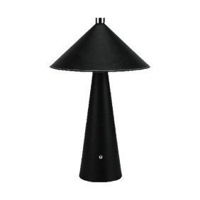 Lampka Biurkowa Nocna V-Tac 3W Led 33Cm Cct Ładowanie Usb-C Ściemnianie Czarna Skóra Vt-10117 3000K-6000K 240Lm