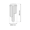 Lampa Sufitowa Pax Black 3Xg9