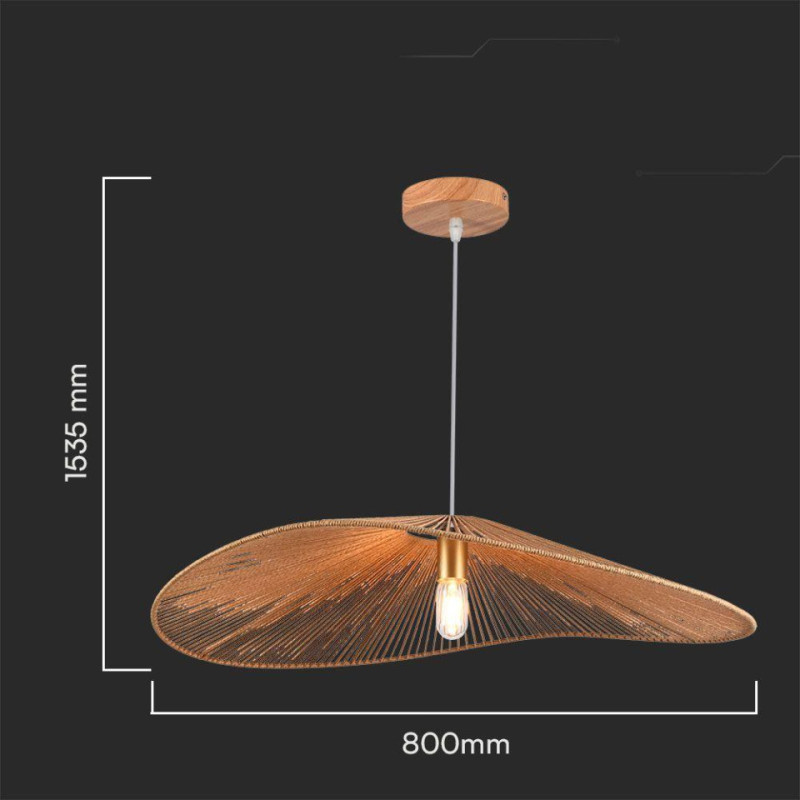 Oprawa Zwieszana V-Tac E27 Boho Sznur Linki Fi. 80Cm Vt-7972