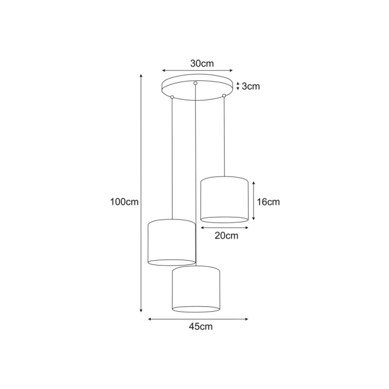 Lampa Wisząca K-5202 Z Serii Nicea