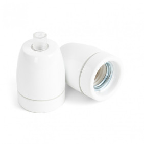 Oprawka Ceramiczna Biała E27 Kolorowe Kable Ii Gatunek