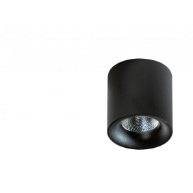 Czarna tuba sufitowa LED MANE 20W - 3000K