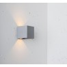 Kinkiet Ścienny V-TAC 12W LED Góra/Dół Regulowany Chip BRIDGELUX VT-759-12 4000K Szary Kwadrat IP65 1100lm