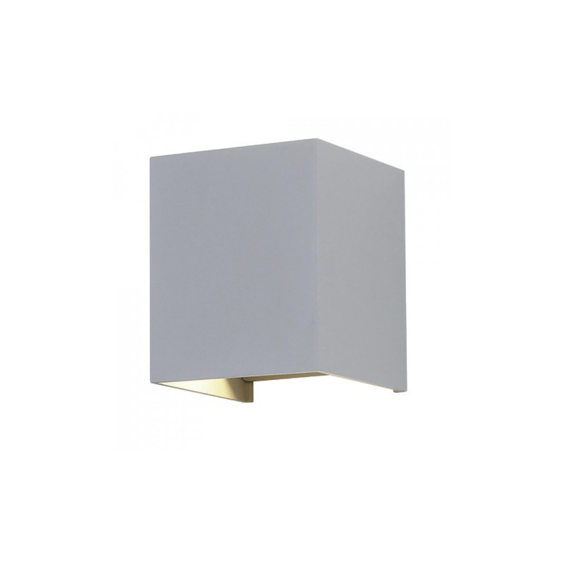 Kinkiet Ścienny V-TAC 12W LED Góra/Dół Regulowany Chip BRIDGELUX VT-759-12 4000K Szary Kwadrat IP65 1100lm