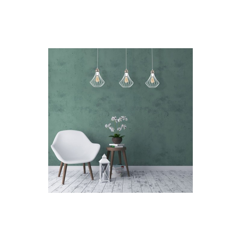 Lampa wisząca JEWEL WHITE 3xE27