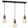 Lampa Wisząca Edison Czarny/Chrom 3Xe27