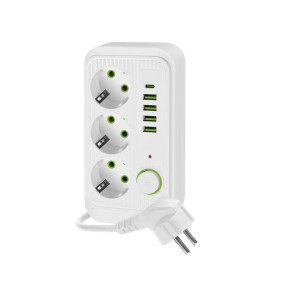Przedłużacz Kobi Linea Pro 3-Gniazda 1,5M Z Uziemieniem I Wył. + 5Xusb