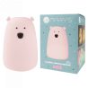 Mary's Lampka Led Miś Duży Różowy Rgb+Ww +Rc