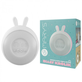 Mary's Budzik/Lampka Nocna Led Rgb Biały Królik