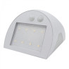 lampa z profila Biały kinkiet Lampa Solarna Elewacyjna 3W 4000K Soe-9 EC61027