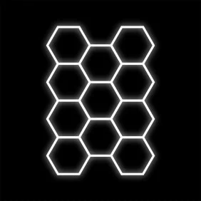 Zestaw Lamp Led Hexagon 11 368W 6500K