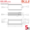 wymiary Zasilacz profesjonalny Gv6-100B012 12V 100W 5 lat gwarancji