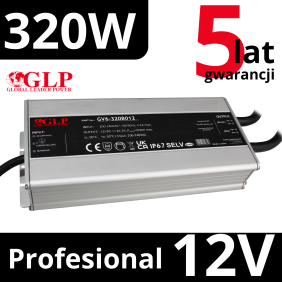 Zasilacz mocny 320W 12V Gv6-320B012 LED 5 lat gwarancji
