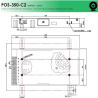 wymiary POS-350-24-C2 – Wydajny zasilacz 24V o mocy 350W dla profesjonalnych zastosowań