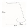 Lampka na biurko LED 5W czerwona K-BL1208 z serii SOLO - 5300K