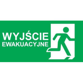 Piktogram Do Directo S / Vella Wyjście Ewakuacyjne Napis Prawo - Vd9 (250X125Mm) / 87842