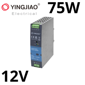 Zasilacz do szyn DIN 12V Yingjiao Ysdn75 6.3A 75W