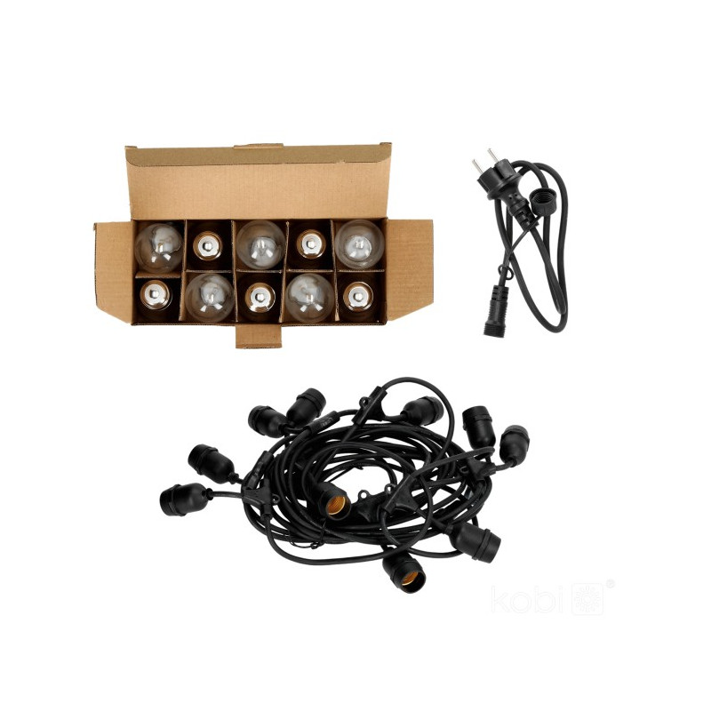 Girlanda Baja Led Set 10 Metrów  + 10 Żarówek 1W 002218