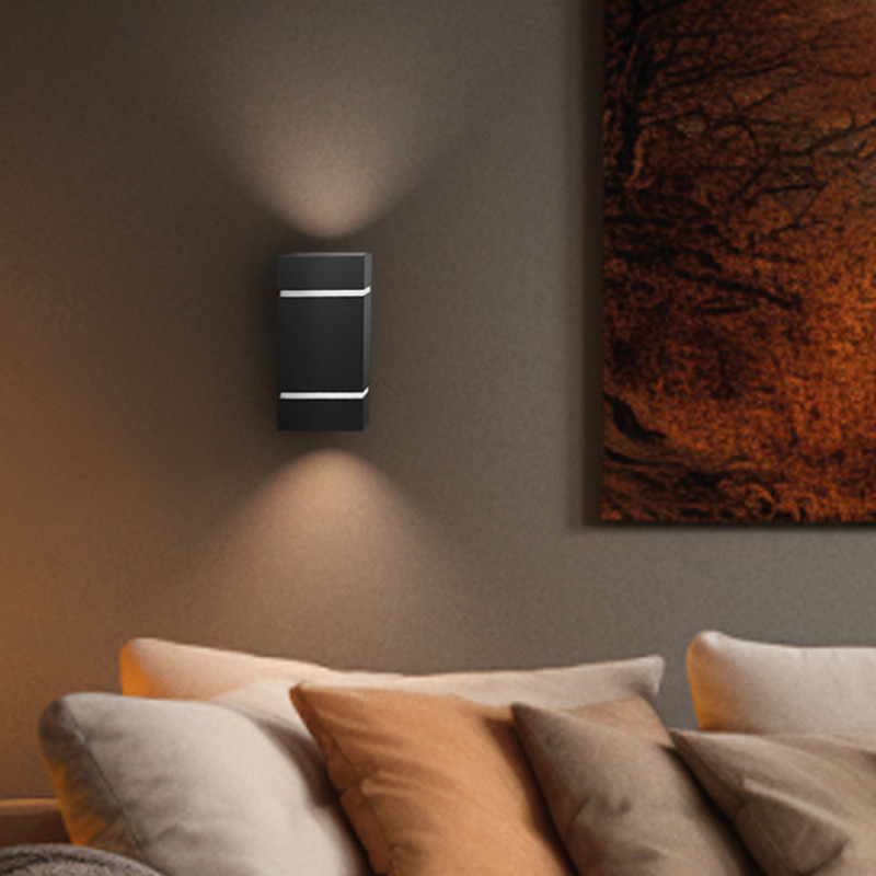 Squalla Lumo G9 Kinkiet 230V Ip20 80X150 Czarny Kwadratowy