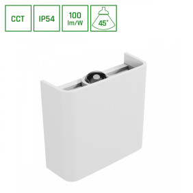 Lunarix 1 Kinkiet 2W Cct 230V Ip54 Ra90 110X100X40Mm Biały, Świeci Góra/Dół