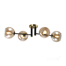 Lampa Sufitowa Globe Elegance Amber S4