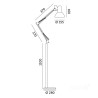Lampa Podłogowa Auriq St Czarna Led2B