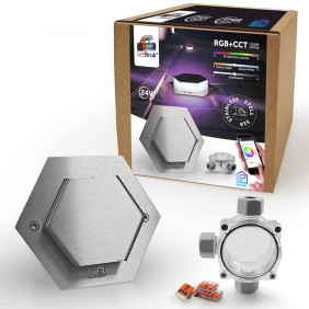 Oprawa Najazdowa Ledbruk Stal 2-Strony 24V Rgb+Cct