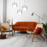Lampa Wisząca Delfa Led 45W Barwa Neutralna Biała